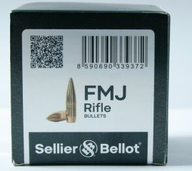 50 Stück S&B Sellier&Bellot Geschosse #2910 .323 / 8 MM S 196grs /12,7g FMJ Vollmantel Rifle Bullet