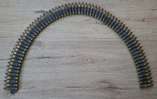 70 St. Dekopatronen .223 auf Zerfallgurt US Army 5,56x45 MG Gurt