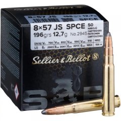 50 Schuss S&B 8x57 IS JS 196g 12,7g SPCE Teilmantel Scharfrand Jagd Munition Sellier & Bellot 50er !
