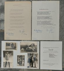 Historischer Nachlass Otto Flöl – Major d. R. / Flieger WW1 WW2 – Sign. Gedichte & Fotos)