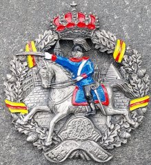 Reservisten-Relief Medaillon 1. Bad. Leib-Dragoner-Reg. Nr. 20 (1870/71) - Zinn/Guss Dinzky