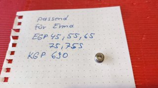 Staudruck Schraube _für ERMA EGP 45 ,55 ,65, 75,88, ;KGP 690 ,____ Druckstau-Schraube ________ >>>>>