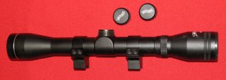 ZF / Zielfernrohr, ein WALTHER 4 x 32 mit dem Absehen Duplex und 10 / 11mm Montage