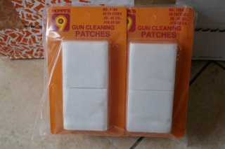 Reinigungspatches von Hoppes für Kal. .38 bis .45 und .410 bis .20