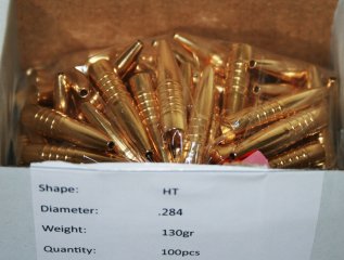 100 x L.O.S. LOS CERKNO HT HUNTER TACTICAL Bleifrei Jagd Geschosse .284 7mm 7x57 130gr 8,42g Solid