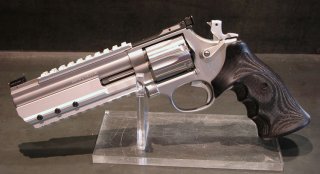 Smith & Wesson White-Diamond "Silver-Starshooter" Centra 2-Stellungskorn S&W 686 6"Zoll 357 Magnum