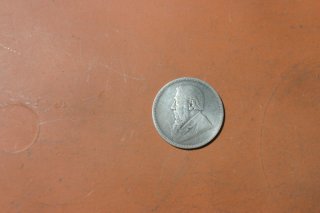Silbermünze 2 Shilling Südafrika v. 1895