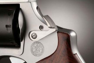 @ Smith & Wesson Tuning EXT Cylinder Release "POLIERT" Trommelschieber S&W Revolver K-L-N Rahmen 686