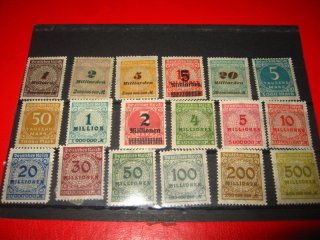 18x Deutsches Reich Postfrisch.
