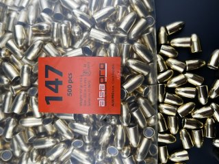 2000 Alsa Pro Geschosse 147gr FMJ RN 9mm .355I kein Geco I kein LOS
