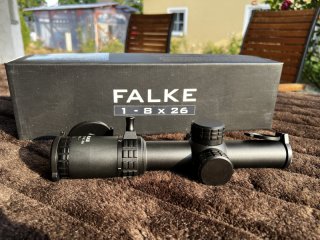 FALKE Taktisches Zielfernrohr 1-8x26 PRO SAS Absehen beleuchtet