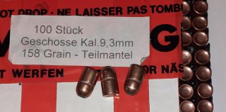 Kal. 9,3 X 62 Geschosse + Hülsen