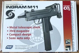 ASG Cobray Ingram M11 CO2 4,5 mm Steel BB (F-Zeichen