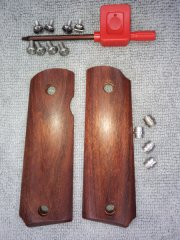 Griffschalen für 1911er Pistolen mit Gewindebushings und Schrauben