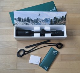 Swarovski Optik Zielfernrohr dS 5–25x52 P SR Gen. 2 mit Schiene und Objektivschutzdeckel