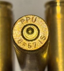 8x57 IS Boxer-Hülsen PPU 100 Stück