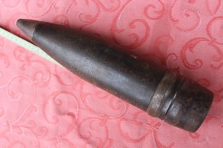 Wehrmacht Deko Geschoss "bck" zur 7,5cm FH. Noch nicht Restauriert. Kein Bodenfund