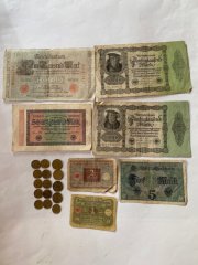 Dt.Reich Geld & Darlehen Scheine & Münzen 1910