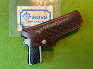 MASSIVES ROSS KORBFLRCHT HOLSTER COLT 1911 AUCH GRÖßREVOLVER 357MAG K/L FRAME COLT PYTHON 5,0"-6,0"