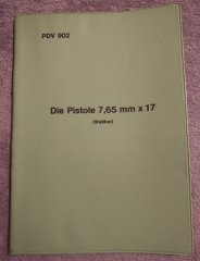 Walther PP Polizeidienstvorschrift PDV 902 – Die Pistole 7,65 mm × 17 (Walther)