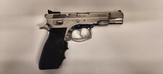 CZ75B 9mm Edelstahl Feinvisier und reduzierte Abzug