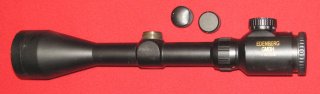 ZF / Zielfernrohr, ein EDENBERG 3 - 9 x 50 E mit dem Absehen 4 und einem Leuchtpunkt