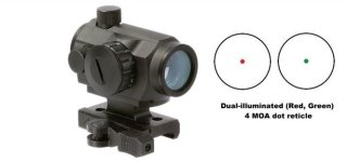 1x20 Red Dot zweifach Beleuchtet mit Klemmhebel für Weaver-Picatiny AIM USA SONDERPREIS!!!