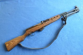 SCHÖNER SIMONOV SKS UDSSR 7.62x39 ALS EINZELLADER AUF WBK GELB