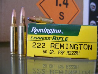 .222/50 grs. Remington PSP 20 stk. No. R222R1