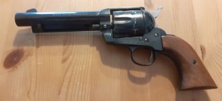 HS Texas Scout Frontier 9mm Knall PTB 241 mit Revolverholster und Zubehör