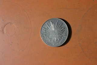 Silbermünze 8 Reales Mexico v 1894