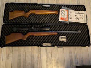 Weihrauch HW 77 4,5 mm mit erhöhter Schaftbacke Unterhebelspanner und einiges dazu