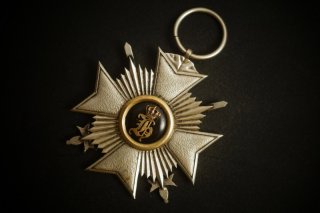 Reuß Fürstlich Reußisches Ehrenkreuz III. Klasse mit Schwertern 900 Silber wk1