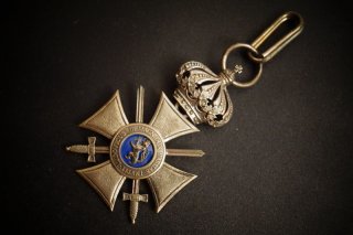 Hessen-Darmstadt Orden Philipps des Großmütigen Silberkreuz Krone Schwerter