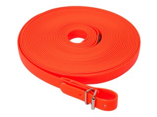 1 x Biothane Schweißriemen 19mm ORANGE 10m lang, reißfest bis 450kg! flexibel & leicht, nur 0,61kg