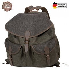 LODENRUCKSACK grün/grau mit wasserabweisender Teflonbeschichtung | 20 Liter, nur 770g | 55 x 45cm