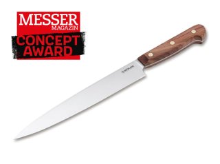 1 x BÖKER Kochmesser Schinkenmesser Cottage-Craft 22cm Klinge C27 Stahl | Pflaumenhoz Griff #130498