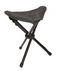 Dreibein / Klapphocker / Faltsitz - Schwarz -35 x 35 x 44 cm - belastbar bis 100kg