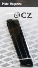 1 x Original 20-Schuss Magazin CZ TS Tactical Sports SILVER / DEEP BRONZE | schwarzer Magazinboden
