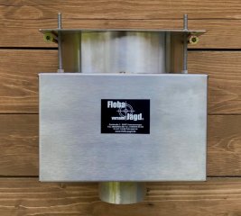 Set Futterautomat "XL DROP Luxus inkl. 12 V Akku für Jagd, Wildfütterung & Tierhaltung