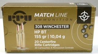 20 Schuss / 20 Patronen PPU .308 Win. MATCH A-625 155gr 10,0g HP BT Hohlspitz Munition Prvi Partizan