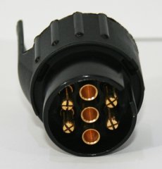 1 x PKW Anhänger Trailer Strom Elektrik Stecker Adapter: 7/13pol von PKW Alt 7 polig > NEU 13 polig