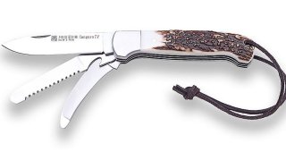 JOKER Jagdtaschenmesser 3-teilig Canguro IV Hirschhornschalen Neu/Ovp