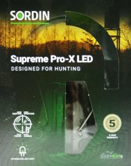 SORDIN Supreme Pro-X Profi Kapsel Gehörschutz mit GEL Pads und Leder | H: 29dB SNR: 27 dB Night Camo
