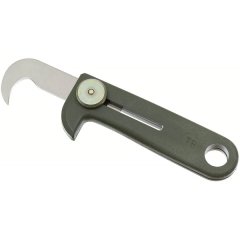 Notfallmesser / Haken Cuttermesser f. Fallschirmspringer - Oliv