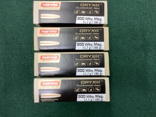 Patronen 80 Stk Norma ORYX Kal. .300Wby.Mag.