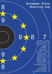 Schießbuch | Schiessbuch Sportschützen - Motiv Europäische Union