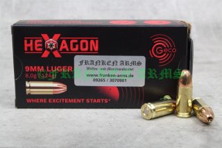 Geco Hexagon 9mm Luger 124gr. 8,0g 50 Stück 2433532