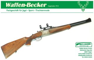 Bockdoppelbüchse BDB Krieghoff Ultra 20TS Kal. 9,3x74R mit verstellbaren Läufen!