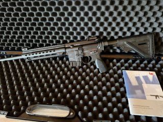 HK MR 223 A3 Büchse Kal. 223 Rem. schwarz | 16,5" kurzer Handschutz - NEU - sofort verfügbar